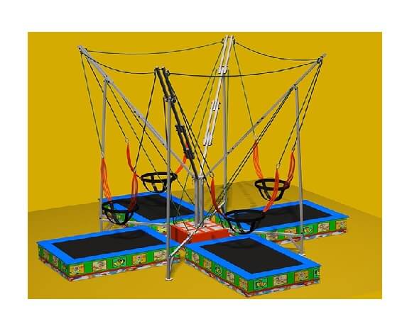 بانجی ترامپولین ۴ نفره فضای باز