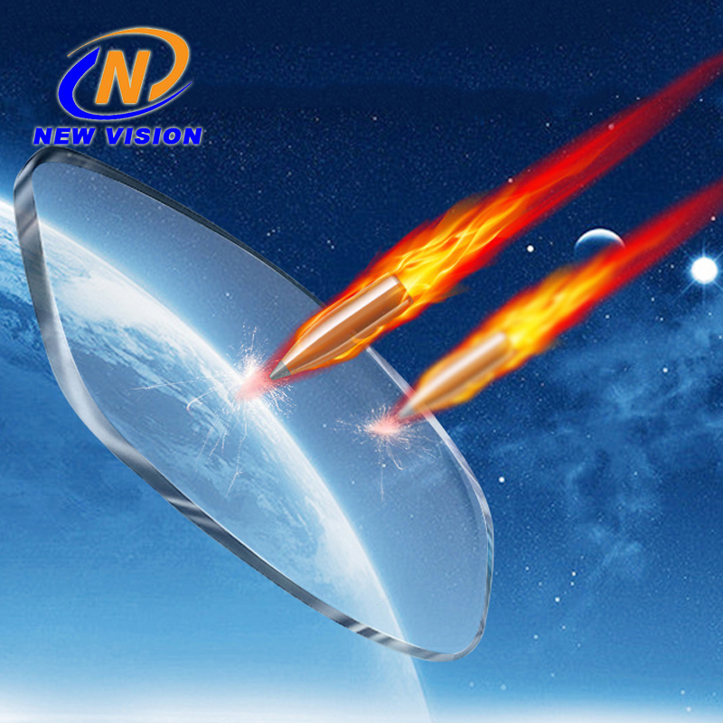 Finished 1.59 Polycarbonate Blue Cutting UV++ HMC Lenses