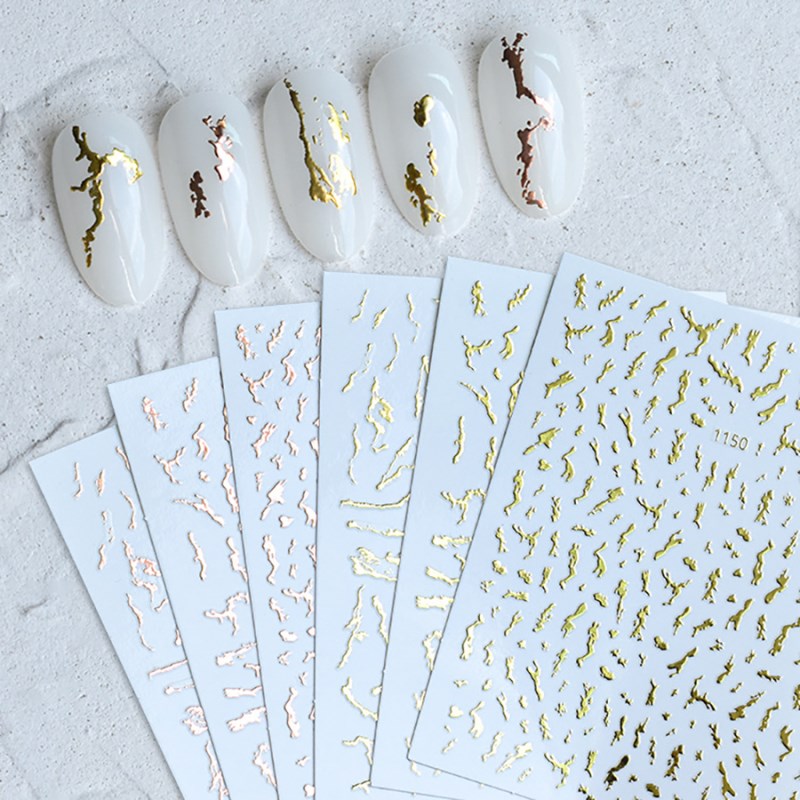 YJ1148-1150 3D Gilded Nail Sticker