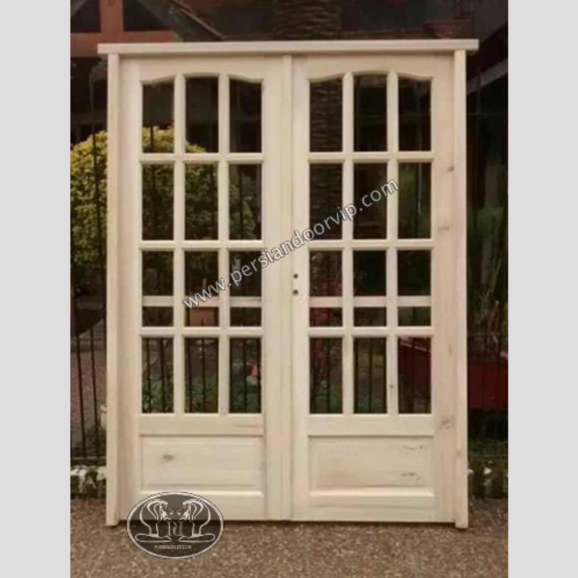 درب داخلی چوب و شیشه مدل wg1004