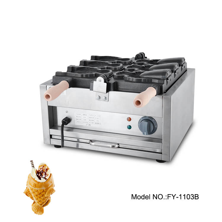 Taiyaki machine open mouth fish waffle maker 110V 220V