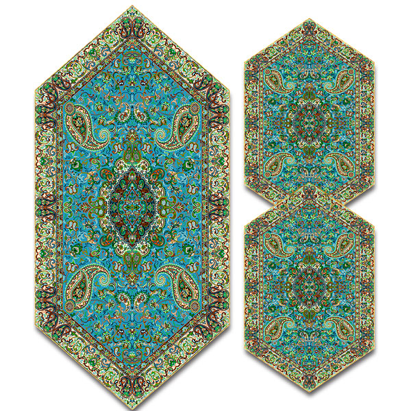 سری سه تکه ترمه طرح سالار کد 814