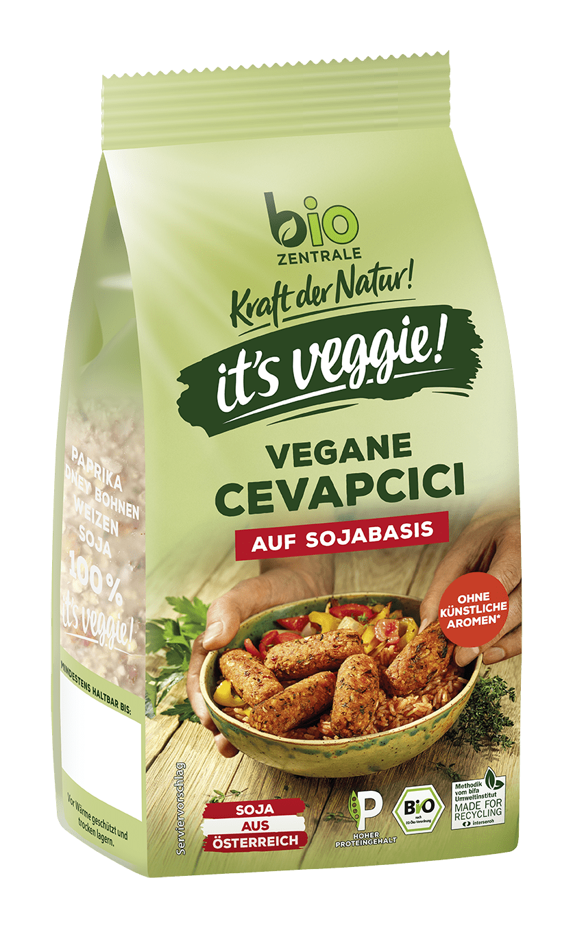 it´s veggie! vegan cevapcici based on soy 170 g