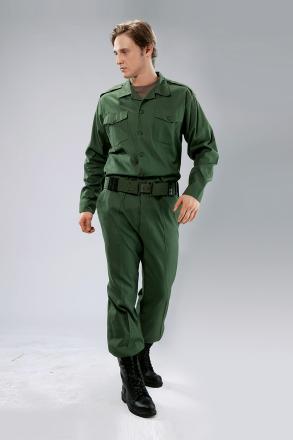 Work Suit Olive Green Long Sleeves