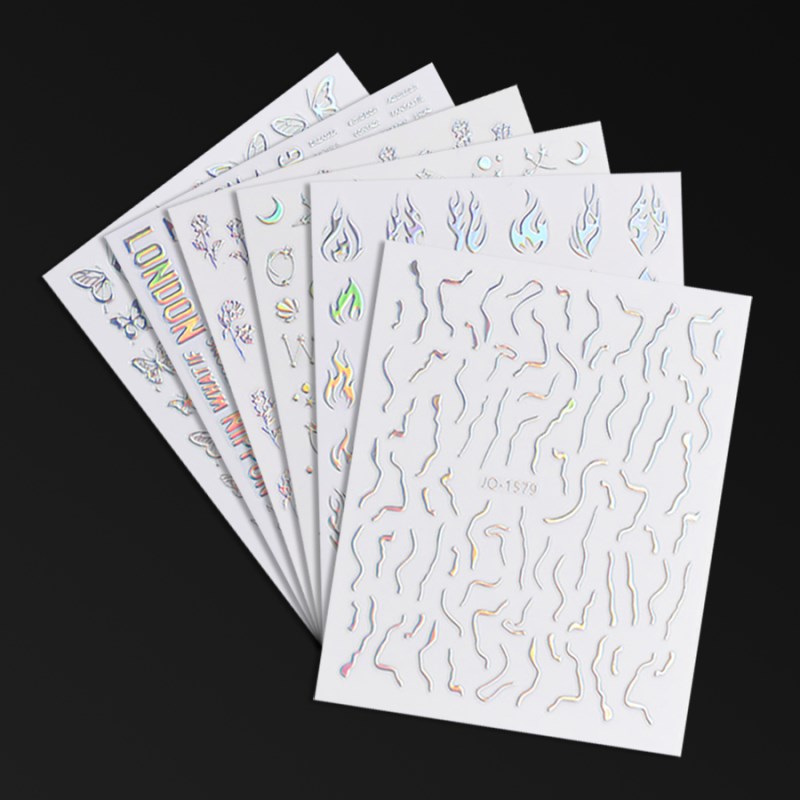 YJ353-1151 Aurora Laser Nail Sticker