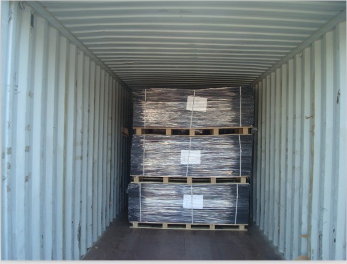 wheel barrow loading container