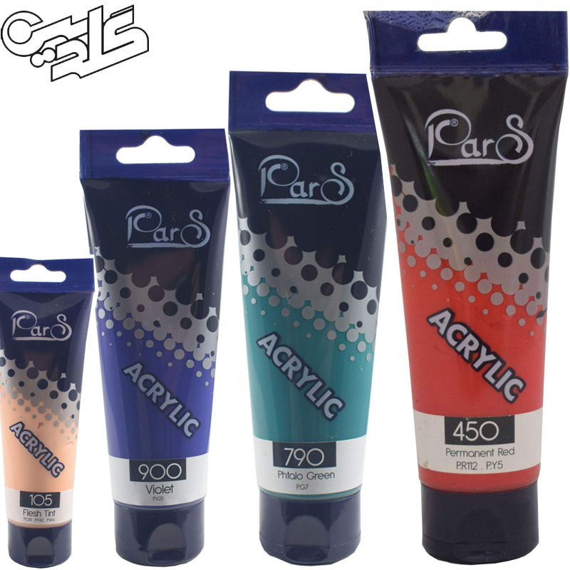 رنگ اکریلیک پارس حجم 75 میلی لیتر