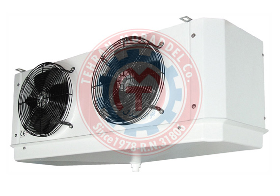 Freon and ammonia air cooler (evaporator).