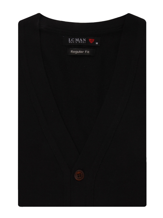 ژیله بافت ساده ال سی من مدل 10250204179-مشکی