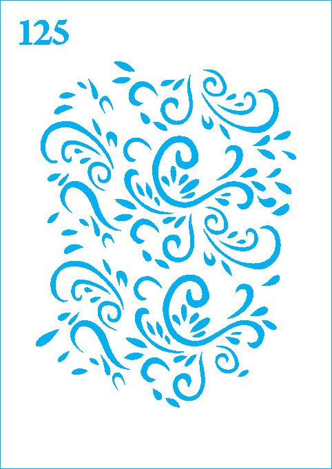 شابلون استنسیل کد 125