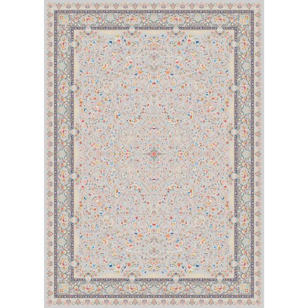 فرش ماشینی شازده کد ۵۱۰۹ نقره ای