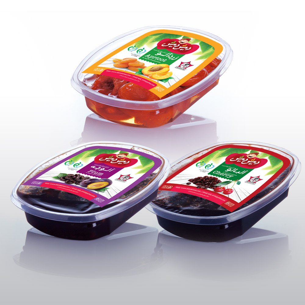 آلبالو، زردآلو ، آلوچه ظرفی ویژه کوچک