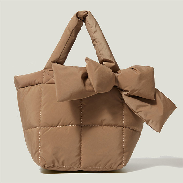 SH2283 down cotton logo designer luxury custom puffy handbag Purse women quilted shoulder Custom puffer bags crossbody bag