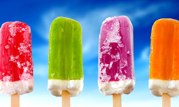 Chocolate coated flavored ice cream