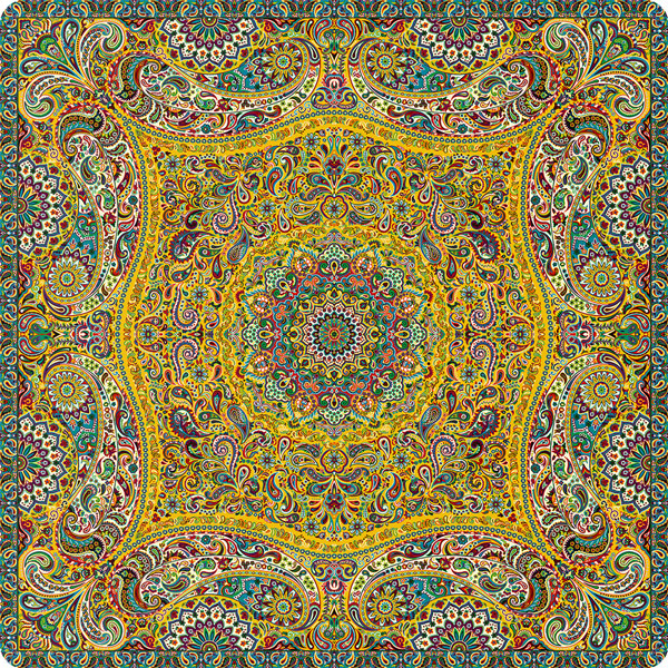 رومیزی مربع ترمه طرح پدیده کد 861