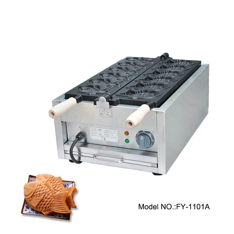 Commercial Taiyaki Maker Closed Mouth Fish Taiyaki Machine