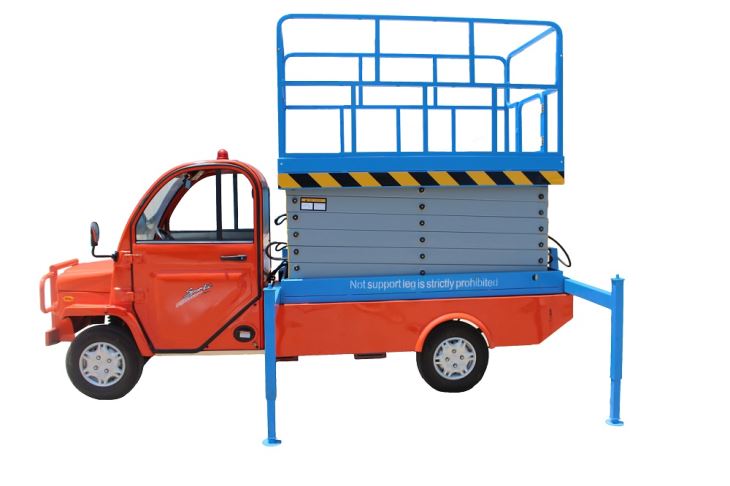 بالابر قیچی کامیون سوار