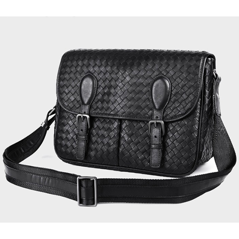EMG6938 Classic Intrecciato fashion leather men bags crossbody woven shoulder designer waterproof custom messenger bag