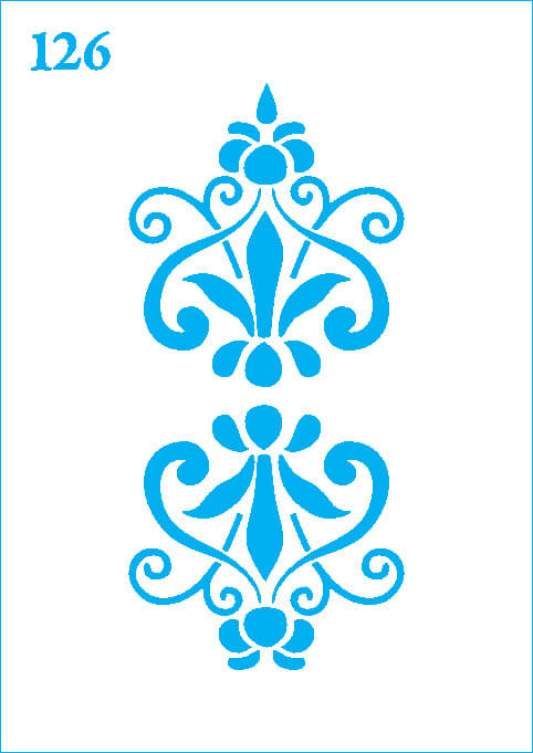 شابلون استنسیل کد 126
