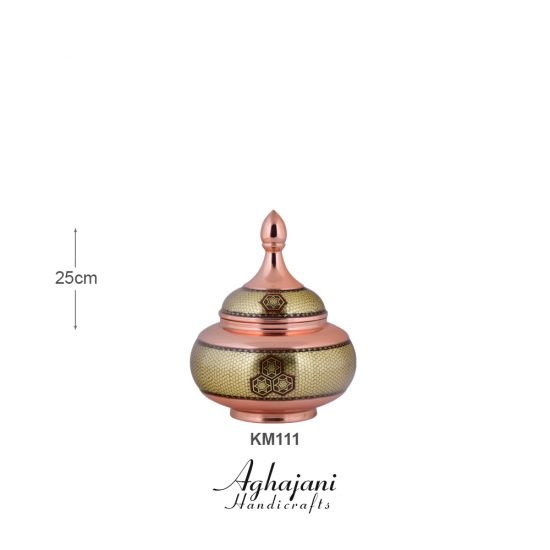 قندان بزرگ بزرگ خاتم (ممتاز) برند آقاجانی