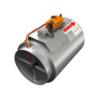 Round single-channel variable air volume terminal