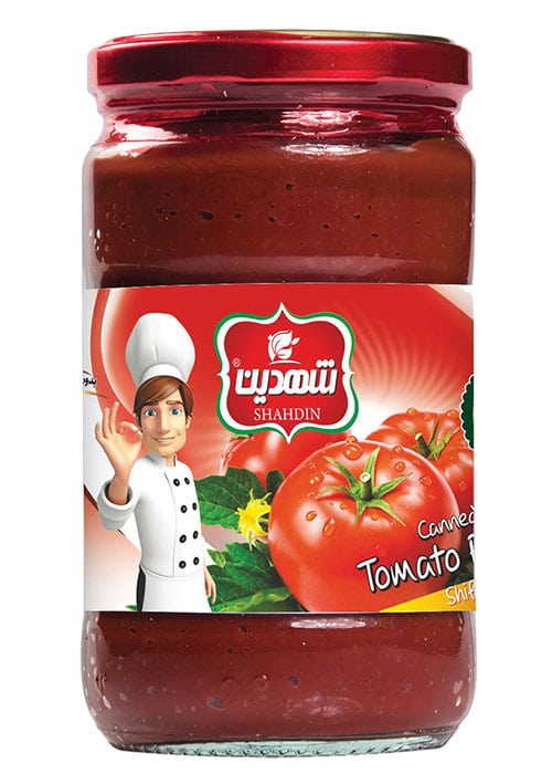 رب گوجه فرنگی  شیشه ای ۷۰۰ گرمی شهدین