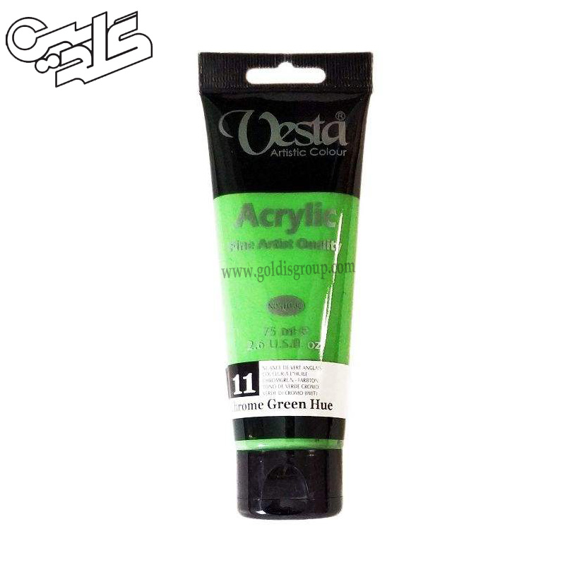 رنگ اکریلیک وستا حجم 75 میلی لیتر