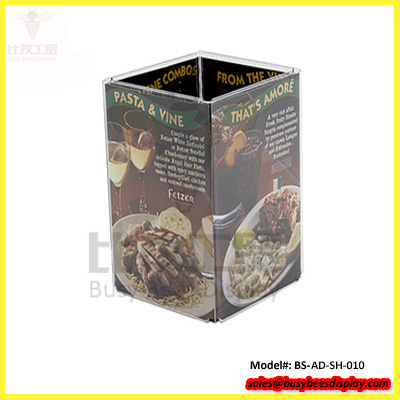 پایه منوی میز اکریلیک 4 جانبی