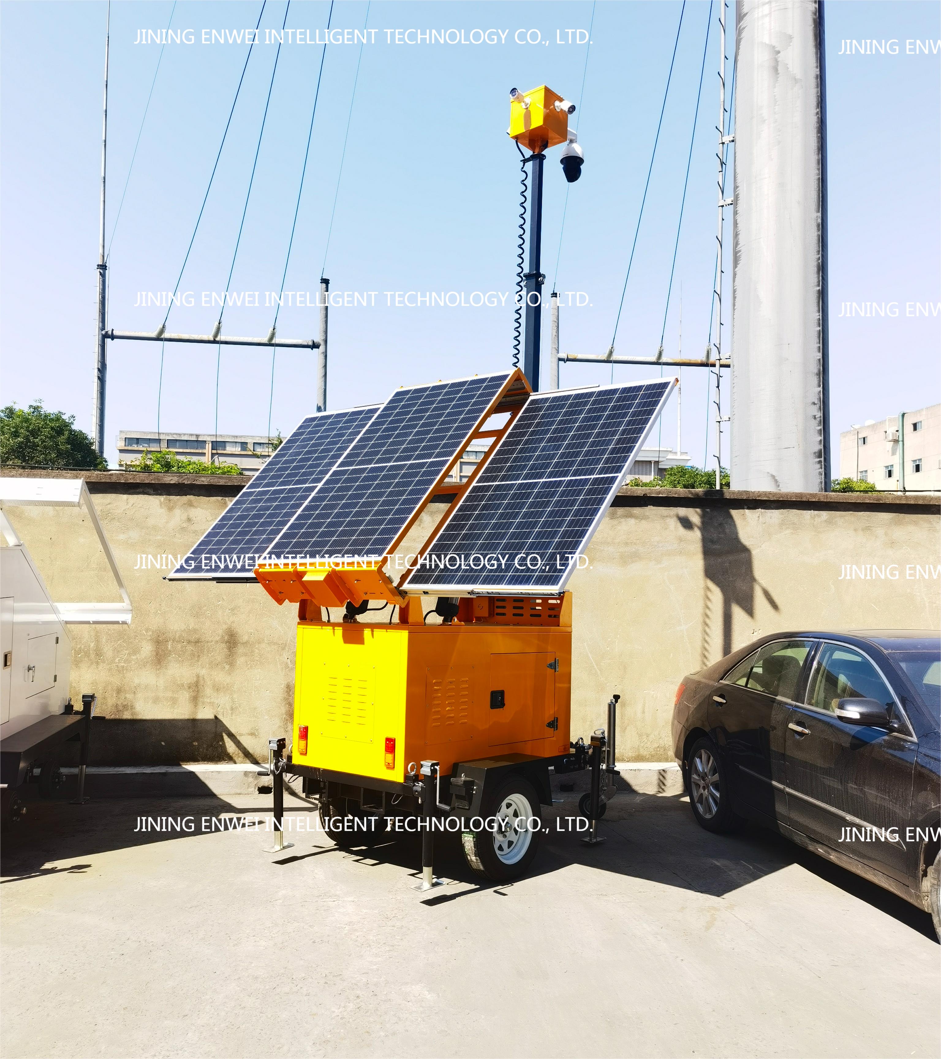 Mobile Trailer Solar Light Tower