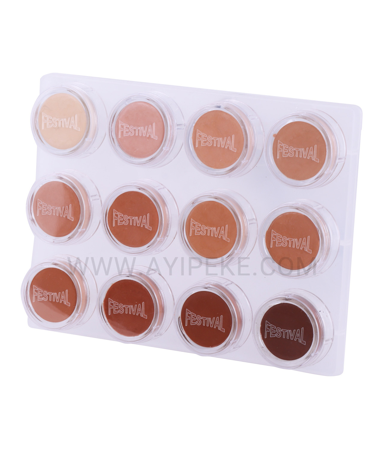 پالت گریم و کانتورینگ 12 رنگ فستیوال