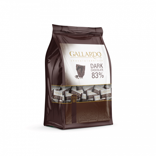 شکلات گالاردو تلخ ۸۳ درصد پاکتی
