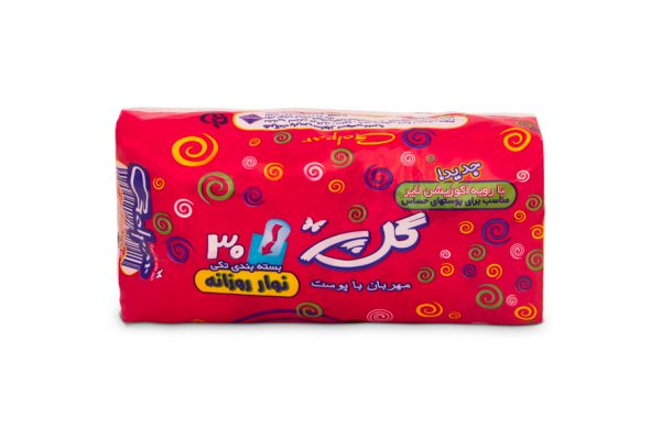 نوار بهداشتی روزانه ۳۰ عددی تکی با رویه اکوزیشن