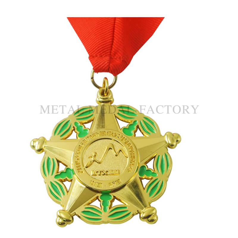 مدال های شخصی سازی شده ستاره ای با آبکاری طلا