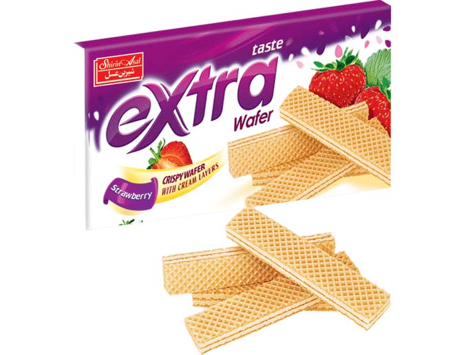 Extra strawberry catering wafer