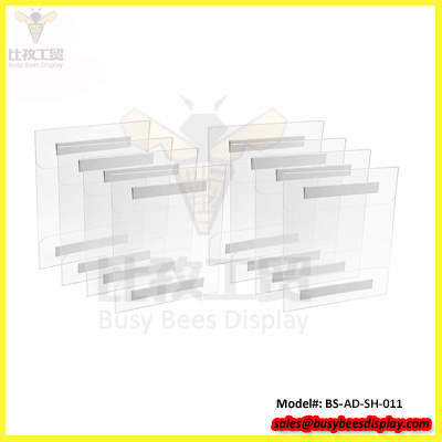 پایه دیواری شفاف 8.5x11 با نوار چسب