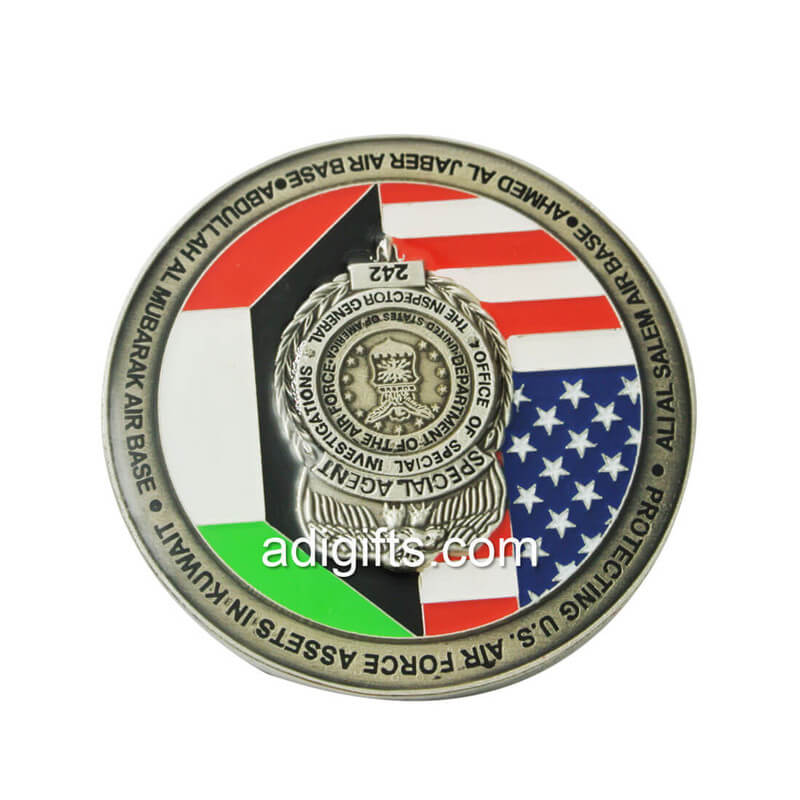 No minimum custom International army coin for sale
