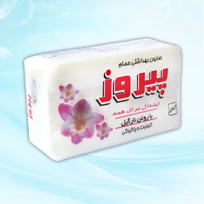 Bathroom soap with coconut oil