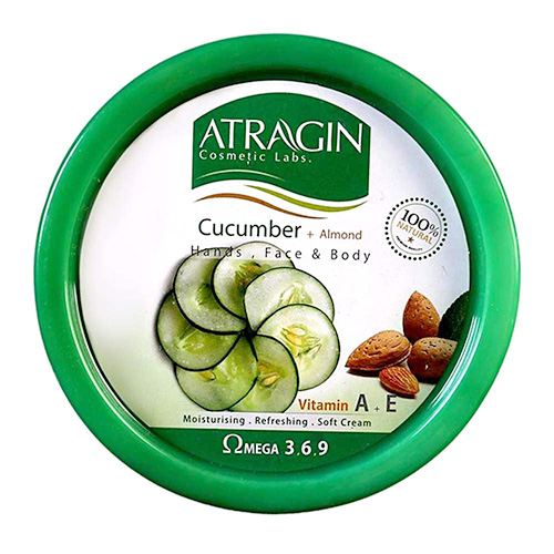 Moisturizing cream bowl of cucumber and almond extract 180 ml