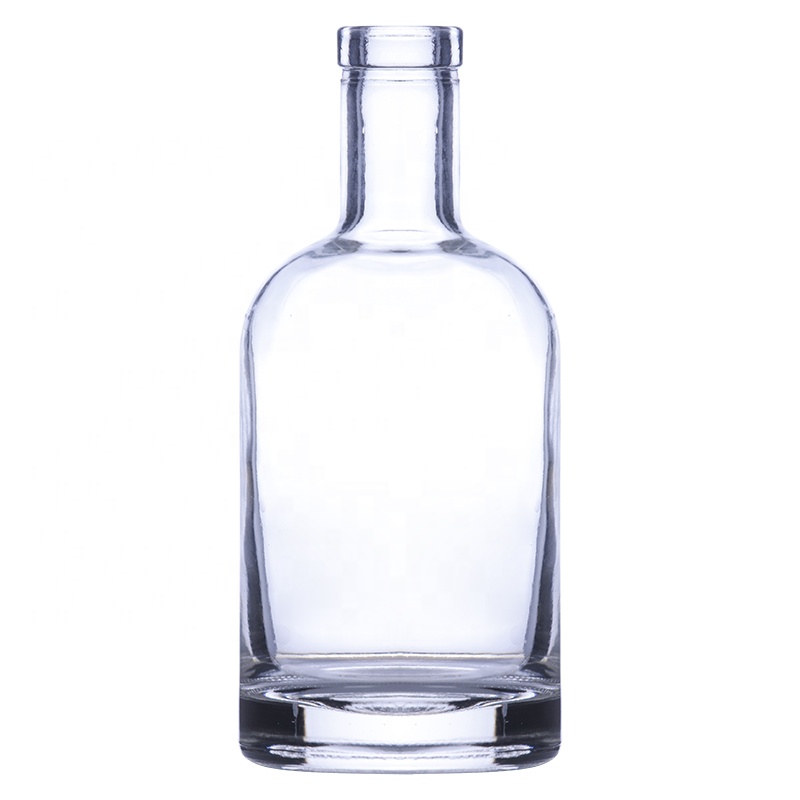 750ml clear whiskey vodka glass bottle