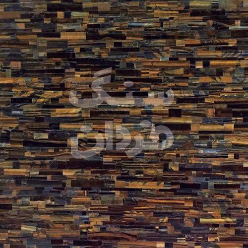 سنگ آگات گلد آبی تایگر آی