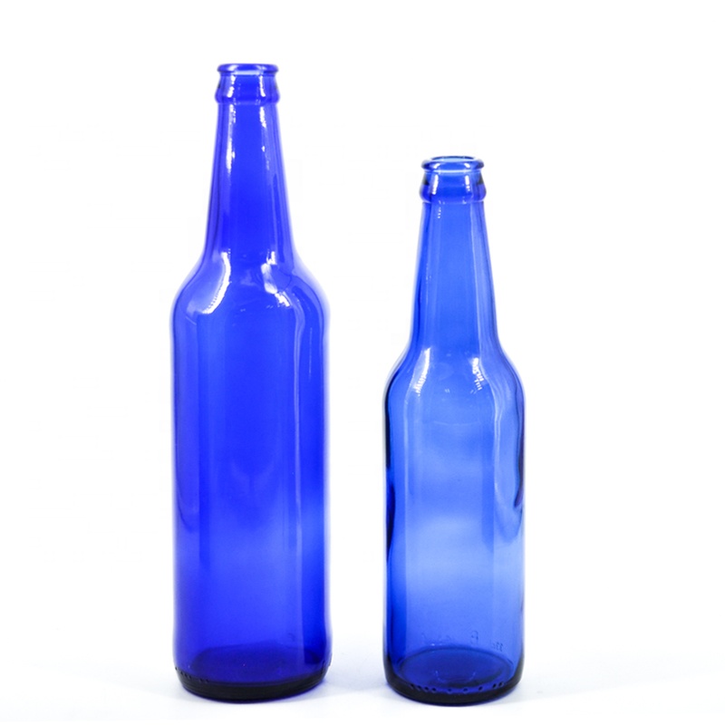 330ml  blue beer glass bottle