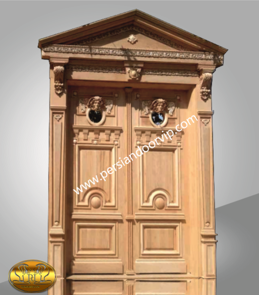 درب لابی چوبی مدل pdL1005