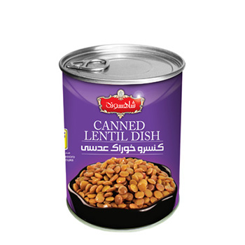 Canned lentil food