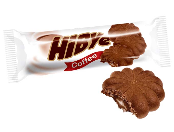 کوکی های بای با مغزی قهوه