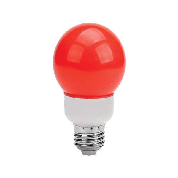 لامپ ال‌ای‌دی تزئینی 1 وات حبابدار قرمز