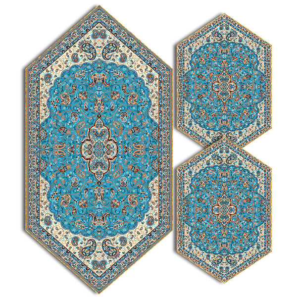 سری سه تکه ترمه طرح شاه عباسی کد 807