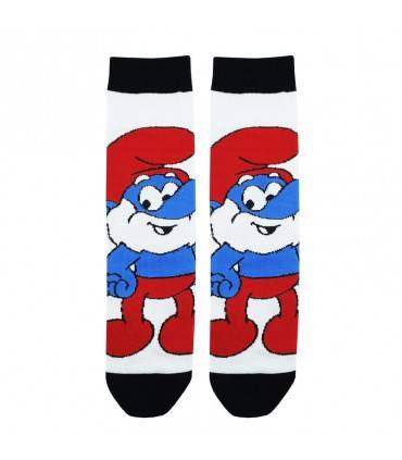 جوراب ساقدار صاف اسمورف بابا