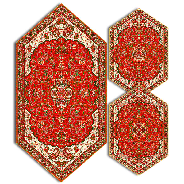 سری سه تکه ترمه طرح شاه عباسی کد 810