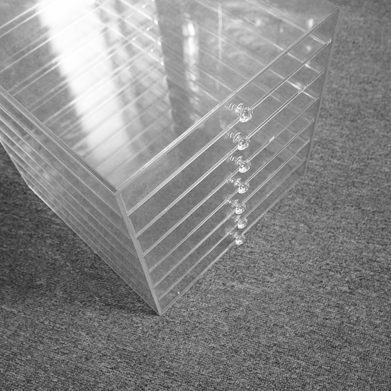 میز آرایشگر شفاف اکریلیک 7 کشو