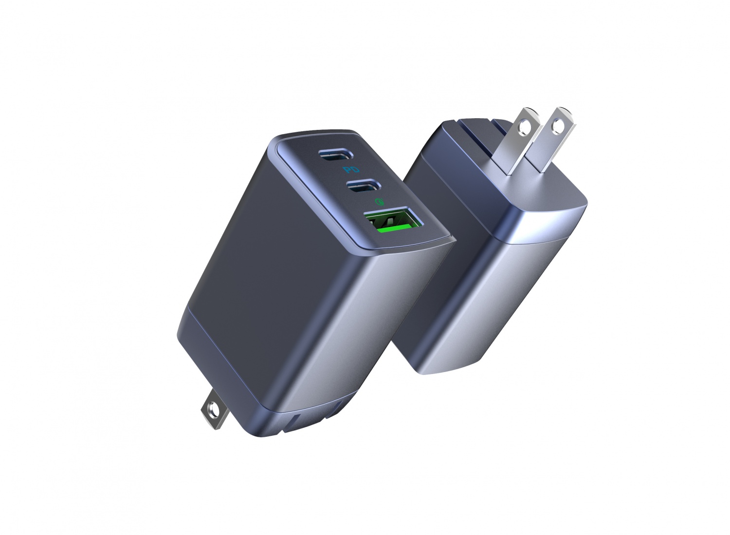 65W PD GaN 3 port Wall charger